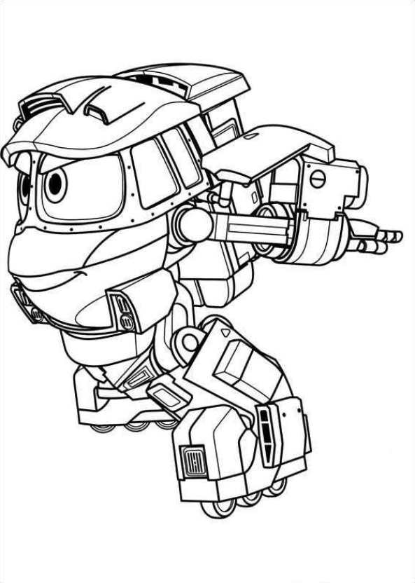 kids n funcom coloring page robot trains robot trains